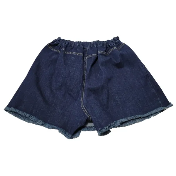 One5One Skort Size Medium W24"3.5" ONE5ONE Blue Denim Skort Pleated Skirt Shorts - Image 3