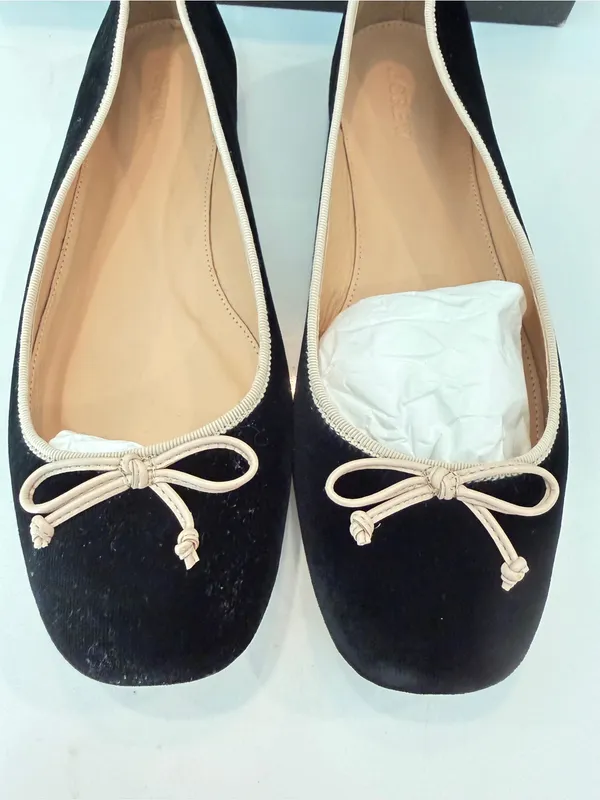 New J.Crew Lily Velvet Ballet Flats Sz 11 Black Preppy Classic J Crew Shoes - Image 2