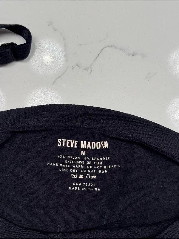 Steve Madden Bedazzled Logo Sports Bra - Image 2