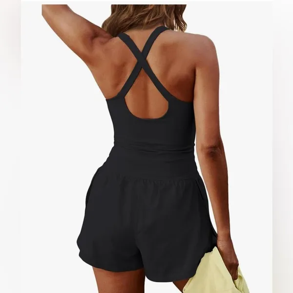 Amazon high-performance gym shorts high waisted workout - Image 3