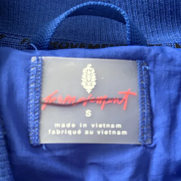 FP Movement by Free People Bright Blue Bomber Jacket - Image 4