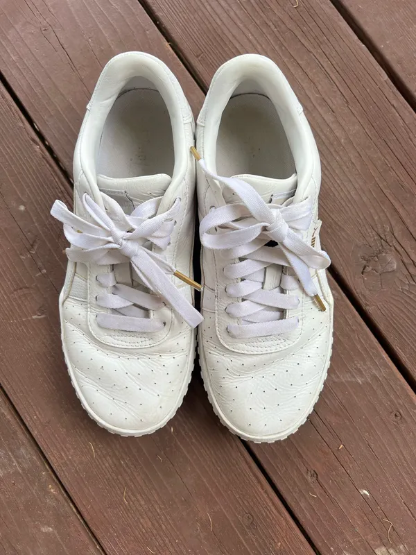 Puma white classic women’s sneakers - Image 3