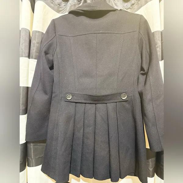 Burberry Double-Breasted Navy Peacoat - Image 3