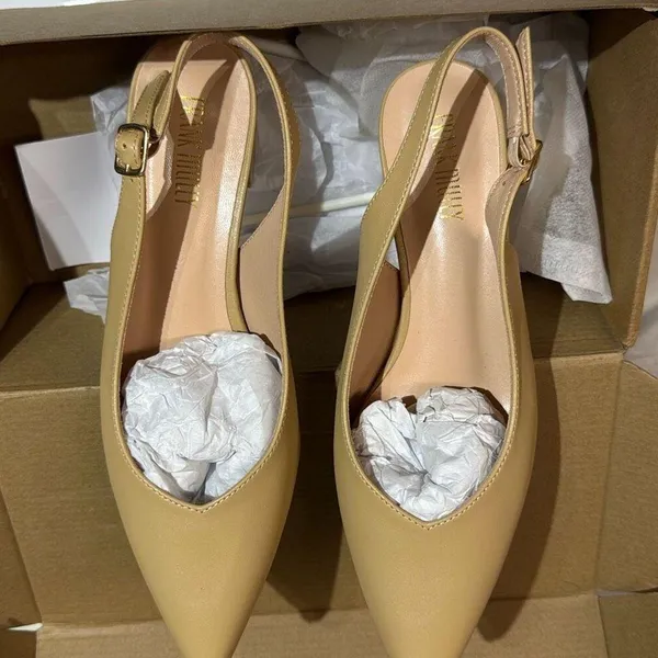 Frank Mully Women's Slingback Heels Pointed Toe Closed Toe Dressy Shoes size 9 - Image 5