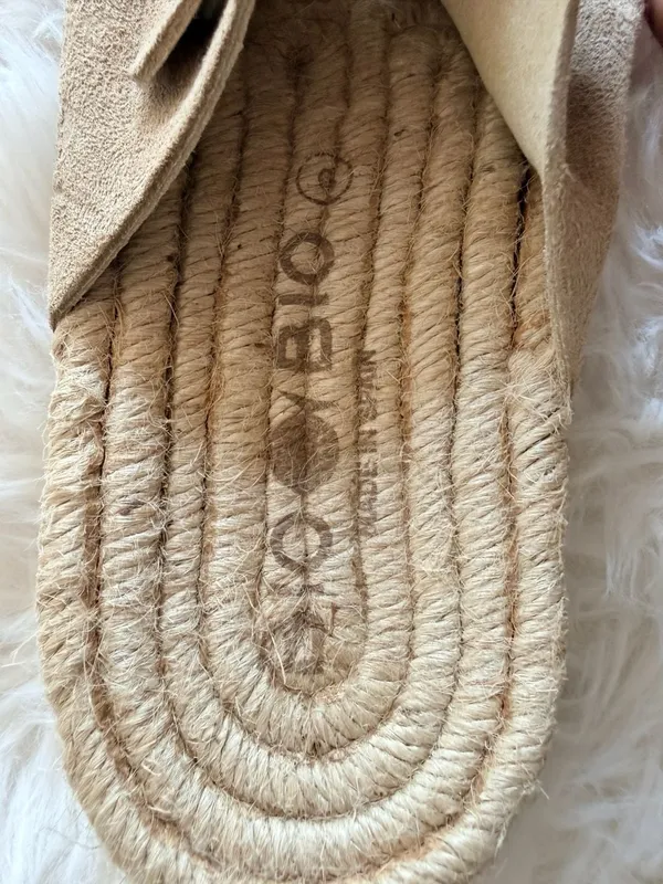 Bio Bio Suede Double Buckle Espadrille Slide Sandals - Image 5