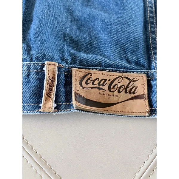 Coca Cola Vintage Trucker Denim Jean Jacket size Medium - Image 9