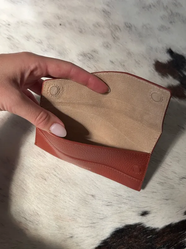 Polene Wallet Card Holder Brown Leather - Image 2