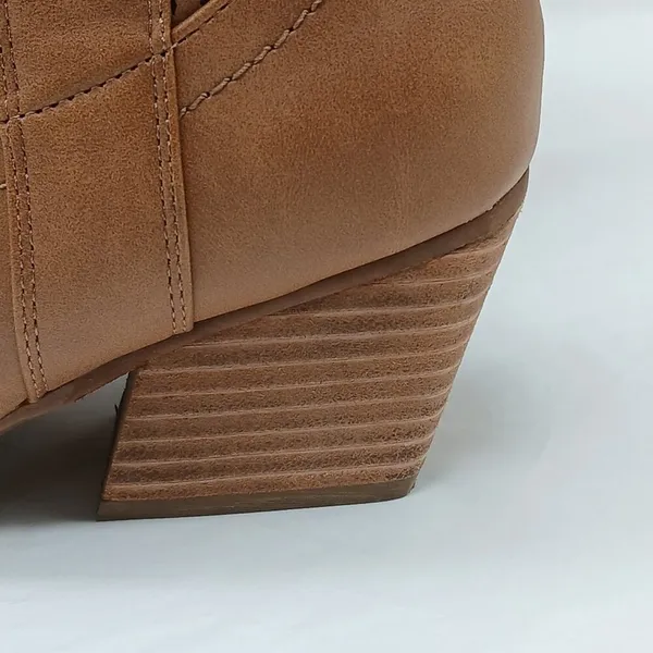Dolce Vita Kirby Ankle Boot Women 6.5 Tan Western Shoes Cowboy Cowgirl Pointed - Image 9