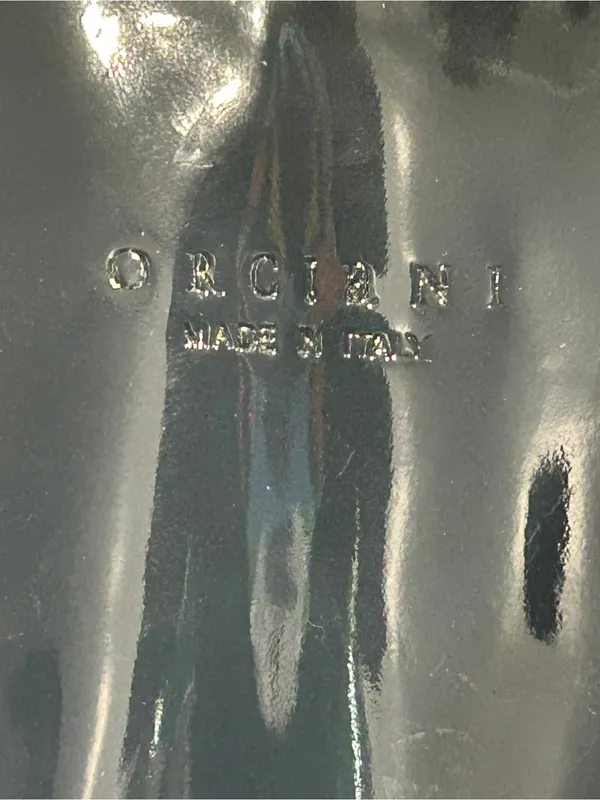 Orciani Olive Green Patent Tote - Image 6