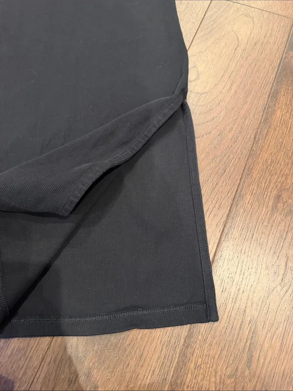 Old Navy Black Ribbed Tank Midi Dress Size Small - C27-171 - Image 2