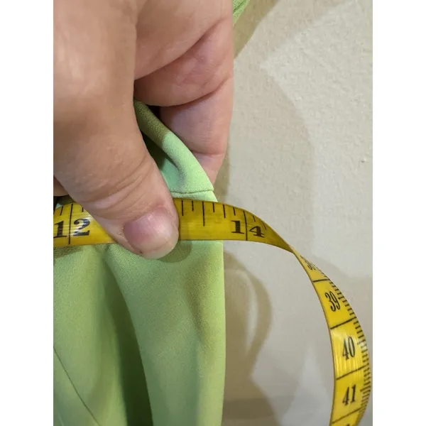 $195 Aidan Mattox Women's Green One-Shoulder Cutout Gown Dress Size 2 - Image 9