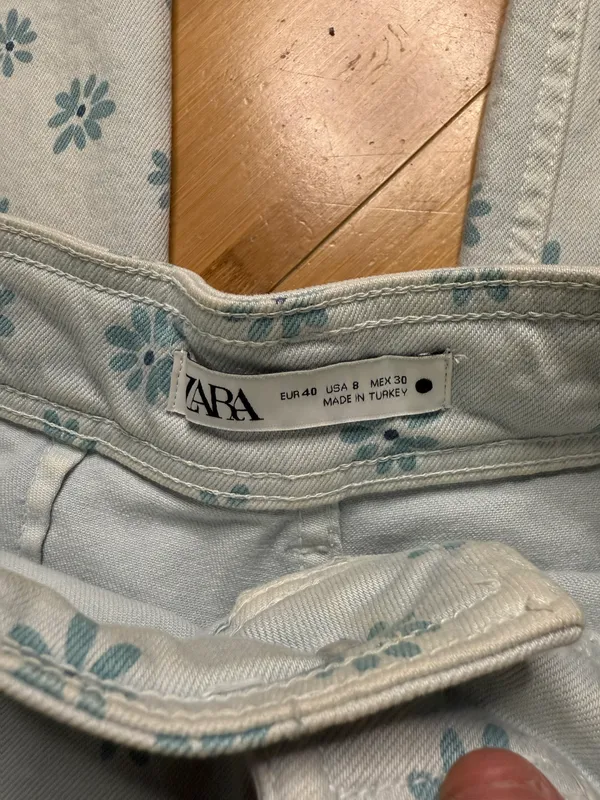 Floral Denim Jeans - Image 4