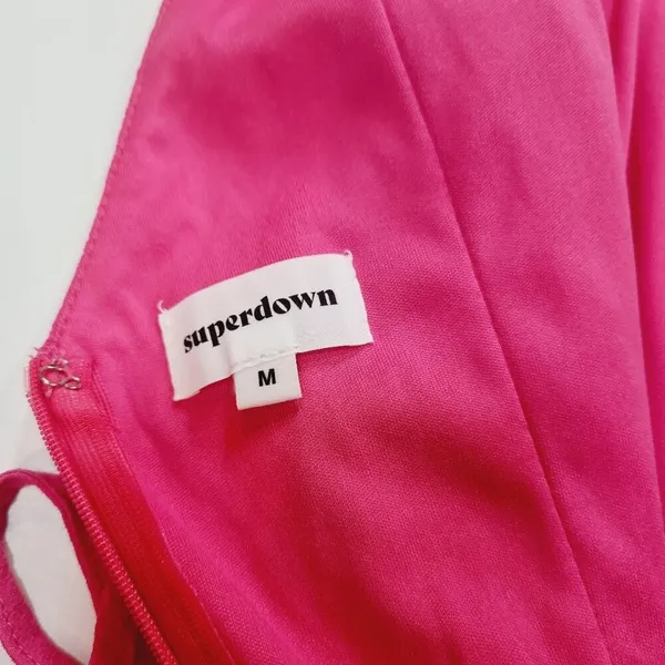 Superdown Karen Wrap Romper in Pink Medium - Image 11