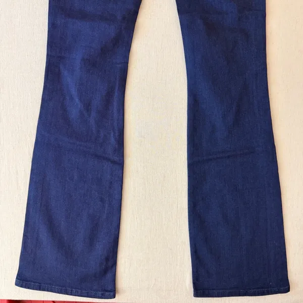 Pilcro Low-Rise Icon Flare Jeans Womens 27 Tall Blue Denim NWT - Image 5