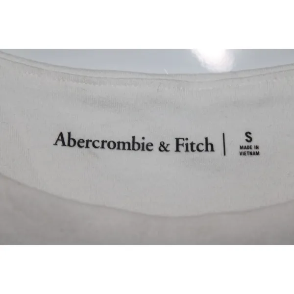 Womens Abercrombie & Fitch White Elastic Crewneck Sleeveless Bodysuit Size Small - Image 3