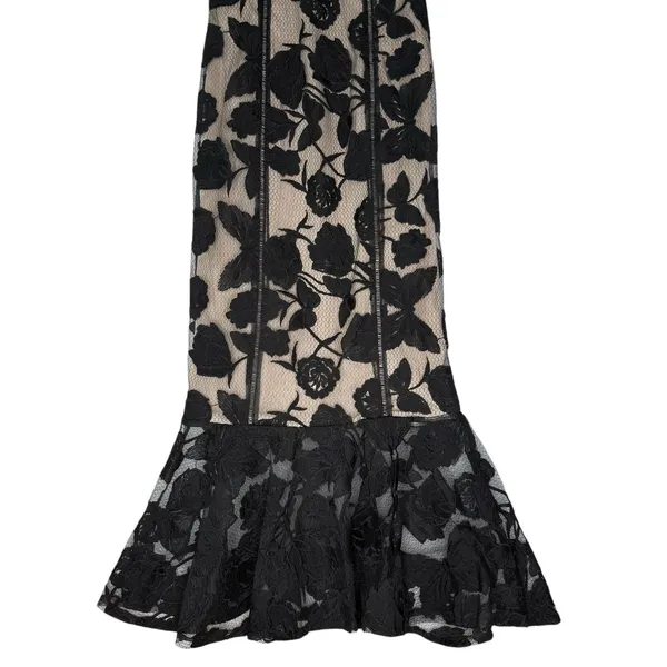 Lulu's Alluring Dream S Black Lace Empire Waist Midi‎ Dress Whimsigoth Y2K - Image 6