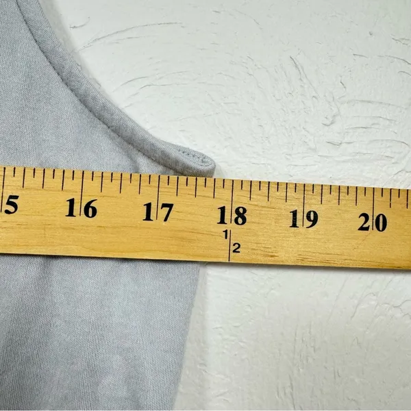 Madewell Grey Sleeveless Casual Romper Womens L Cinch Waist Summer Beachy - Image 13