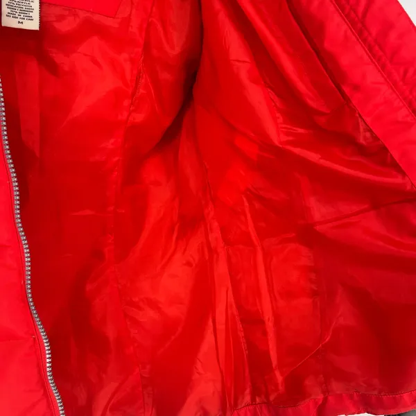 Eddie Bauer 550 Down Puffer Jacket Womens M Red Fur Hood Winter Ski Coat - Image 11