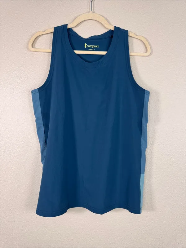 Cotopaxi Blue Teal Muscle Tee Shirt Womens M Casual Athletic Gorpcore Tank - Image 12