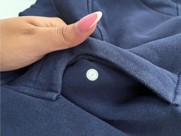 lululemon athletica Navy Cropped Half-Zip Hoodie Sweater - Image 2