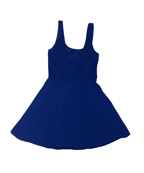 H&M Royal Blue Sleeveless Fit-and-Flare Minidress - Image 2