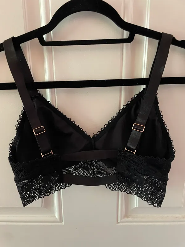 Danskin Black Lace Bralette - Image 2