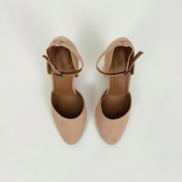 ASOS Pleasant High Block Heels in Blush Pink | Size 7 - Image 7