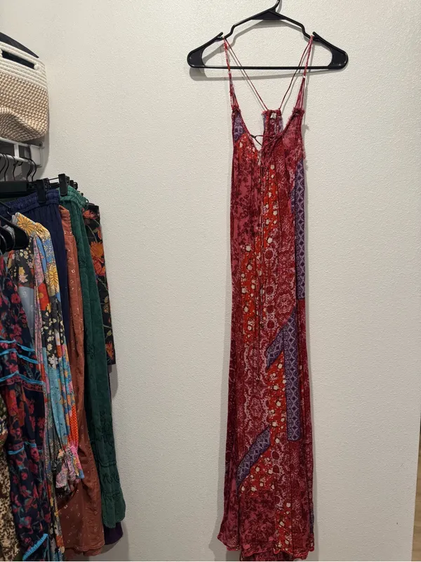 Free People Intimately Work of Art Maxi Dress NWOT L - Image 3