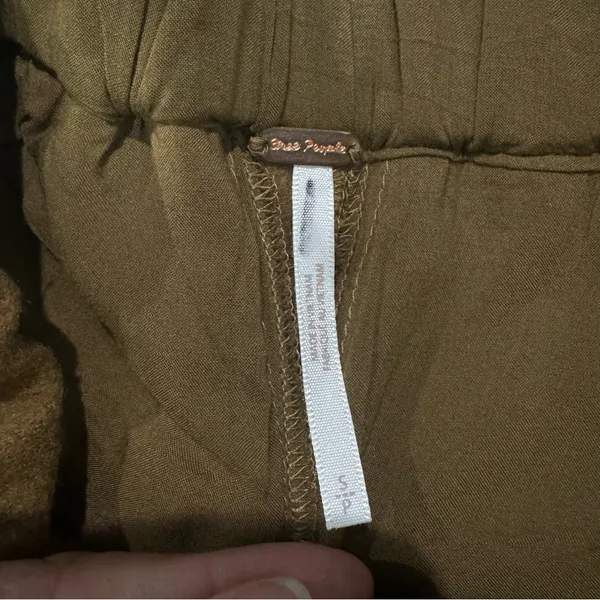 NWOT Free People Charli Wool‎ Longline Cargo Shorts Brown Small Street Style - Image 6