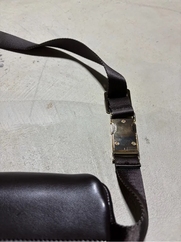 Michael Kors Brown Monogram logo Belt Bag with Gold Hardware - Image 9