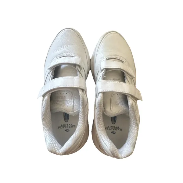 Brooks Addiction Walker V-Strap White Leather Support Walking Shoes Women's 9 - Image 3
