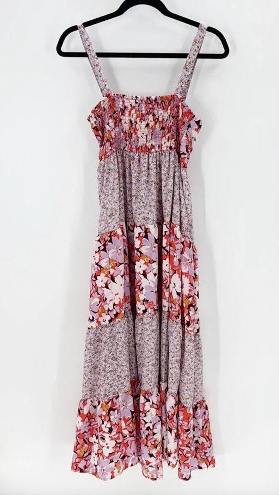 Band of Gypsies tiered adjustable maxi dress summer bohemian cottagecore size S - Image 2