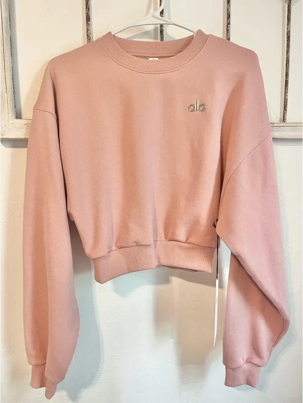 Alo Cropped Accolade Crewneck - Image 5