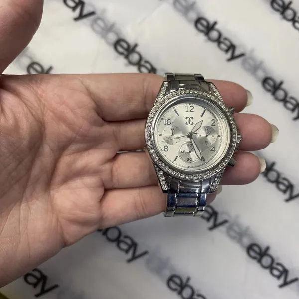 Charming Charlie’s Women’s Stainless Steel Chronograph Watch Silver Tone - Image 2