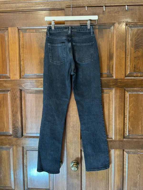 AGOLDE Vintage‎ High Rise Bootcut Jeans Technique Faded Black Gray Size 24 - Image 3