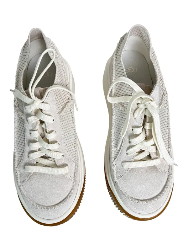 UGG EZ-Duzit Platform Sneakers White Women's 7.5 NWOT Lace Up Platform Shoes - Image 2