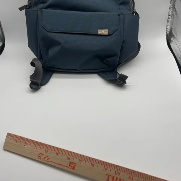 Red Rovr Navy Blue Canvas Backpack Multi Pocket Daily Commuter Bag - Image 11