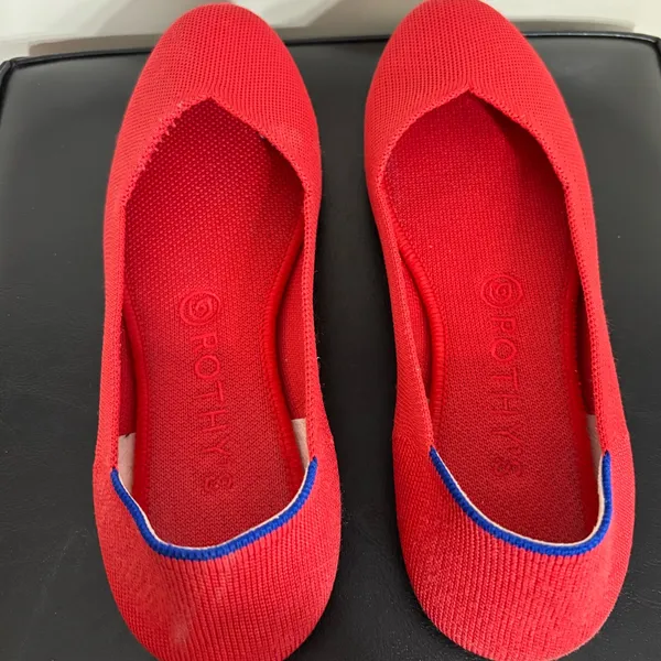 Rothy's The Flat in Bright Red - Image 4