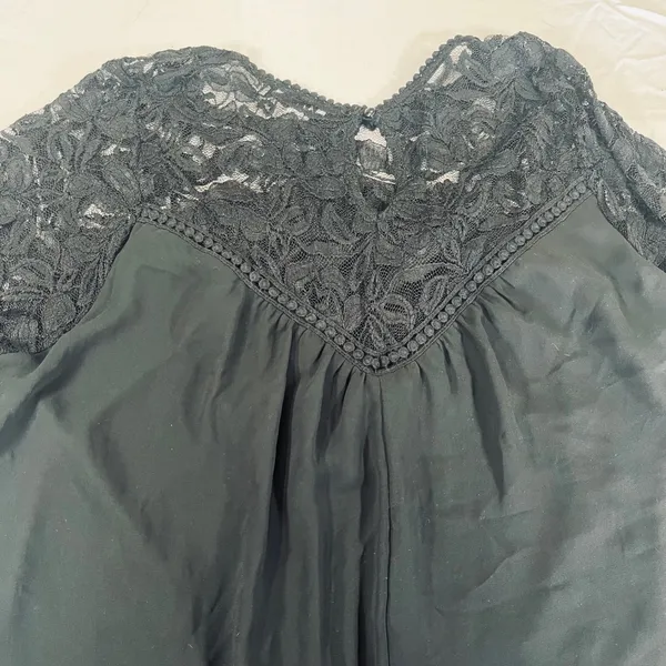 AUW As You Wish Little Black Dress Womens 2X Black Lace Half Sleeve - Image 6