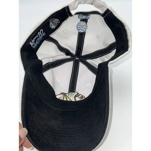 Chicago Blackhawks Hockey AT&T Kick 10 White Cotton Baseball Style Trucker Cap - Image 7