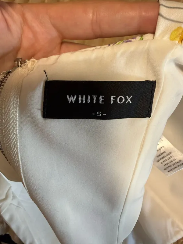 White Fox Crop Corset Boutique Top - Image 3