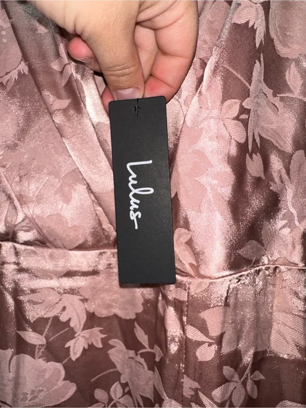 Lulu's Rose Blush Floral Lace Maxi Dress - Image 4