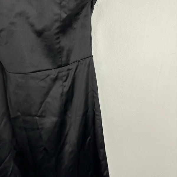 Princess Polly‎ Satin Black LUCA STRAPLESS MINI DRESS Women’s Sz 4 - Image 4