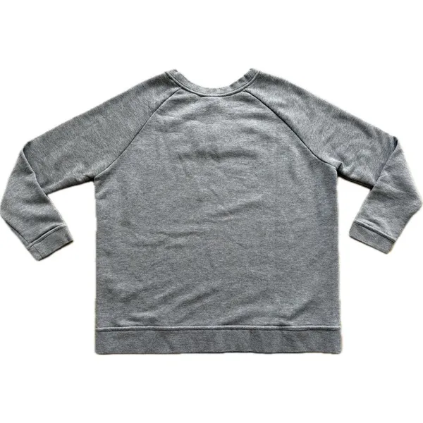 NIKE‎ Logo Crewneck Terry Sweatshirt Embroidered XL Gray Sweater Streetwear - Image 2