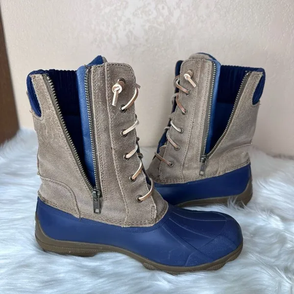 SPERRY TOP SIDER SYREN MISTY Women's Waterproof Duck Fleece Lined Boots Size 8 - Image 12