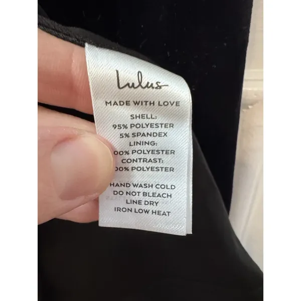 Lulu's Mesmerizing Elegance Black Velvet Back Bow Maxi Dress XS NWT $84 - Image 9