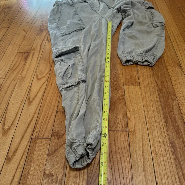 ALLSAINTS‎ Frieda Denim Trouser Cargo Pants in Green Size 12 - Image 7