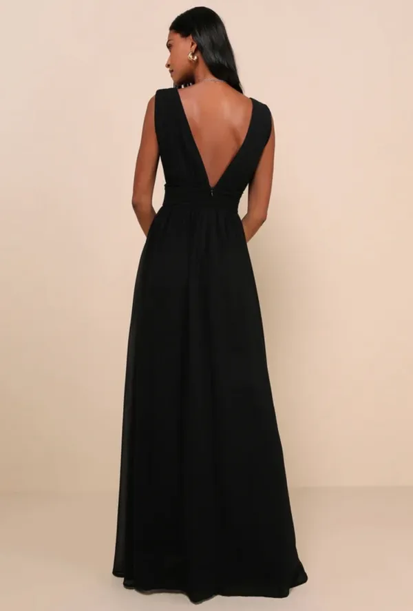 Lulus Black Maxi Dress - Image 2