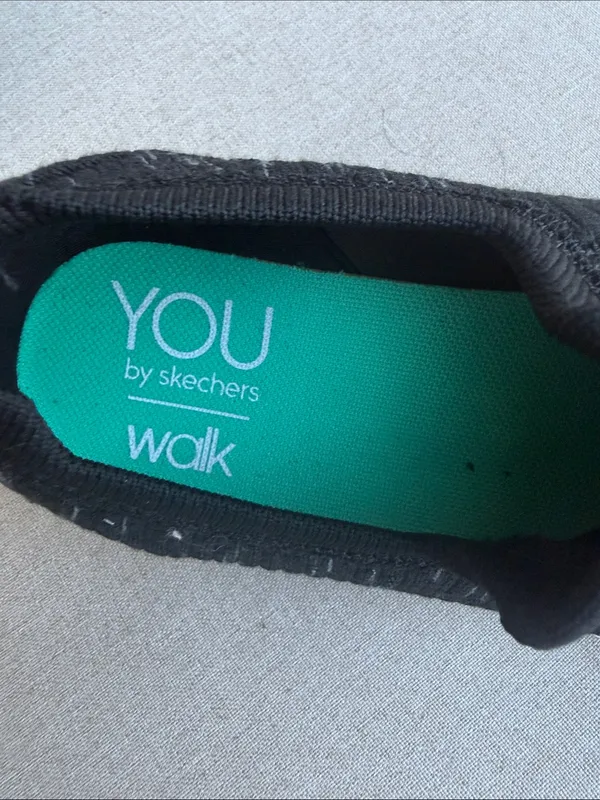 Sketchers YOU Walk black slip-on shoes size 6.5 - Image 4