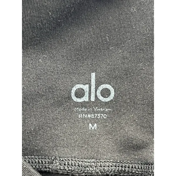 Alo Yoga Women's Black High Waisted Moto Legging Pants Medium Athleisure Yoga - Image 13